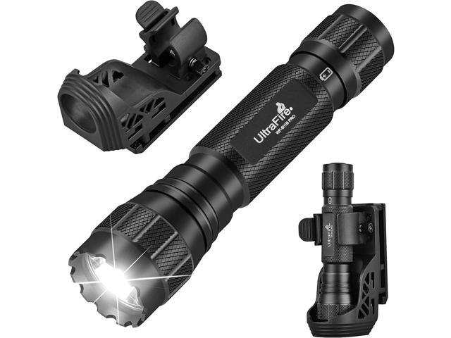 ULTRAFIRE Tactical Flashlight with Holster, 1200 High Lumens Law Enforcement LED Flashlights with Belt Holder, Police Flashlight with Holster for...