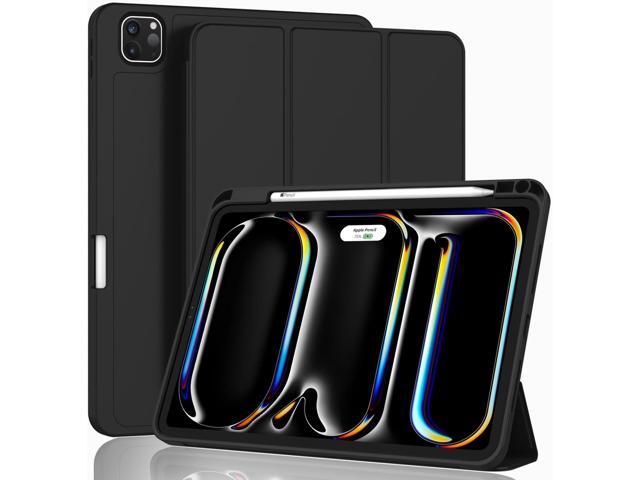ZryXal iPad Pro 11 Inch Case (M4) 2024 5th Gen (Model: A2836/A2837/A3006), Trifold Stand Smart Cover with Pencil Holder and Soft TPU Back, Auto...