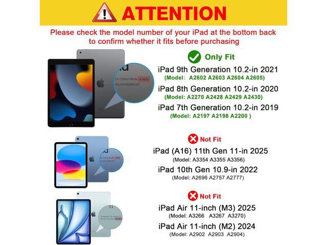 ProCase for iPad 9th/ 8th/ 7th Generation Case 10.2 Inch (2021/2020/2019 Release), 10.2 iPad Case 9th/ 8th/ 7th Gen Cover, Slim Smart Cover with...