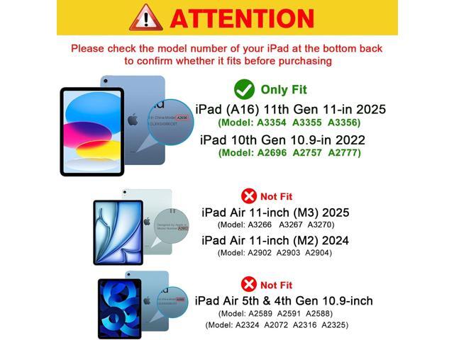 ProCase for iPad (A16) 11th Generation 11 Inch 2025/ iPad 10th Generation 10.9 Inch 2022 Case, Slim Smart Cover with Translucent Hard Shell Back,...