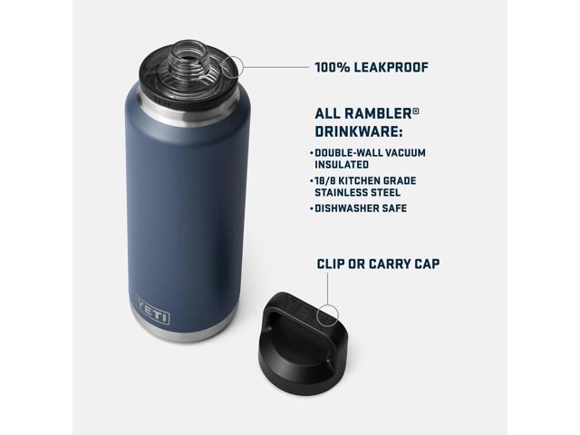 YETI Rambler 46 oz Bottle, Vacuum Insulated, Leakproof, Stainless Steel with Chug Cap
