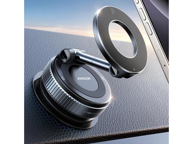 JOYROOM Magsafe Car Mount, Car Mount for iPhone with Strong Magnet, 360° Metal Strut Vacuum Suction Cup Phone Mount for iPhone 17 Air Pro Max/16 15...
