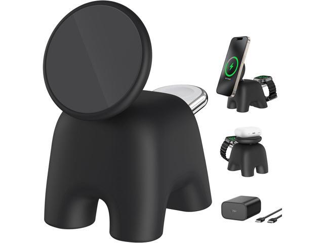 2025 Magnetic Wireless Charging Station, 15W Ultra-Fast Charger Stand for iPhone 17 16 15 14 13 12 Pro Max, 5W for Apple Watch & Airpods, 2-in-1...