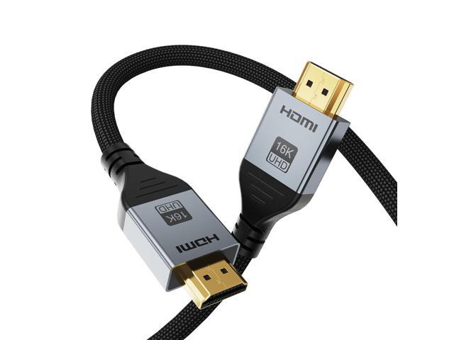 16K HDMI 2.2 Cable 3.3FT, 96Gbps Ultra High Speed 16K@60Hz 8K@120Hz 4K@480Hz HDMI Cord, HDCP 2.3 & HDR10 HDMI Cables for PS5/Xbox Series X S/Roku...