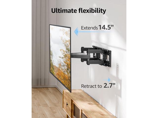 EconoMe TV Wall Mount for Most 32-65 inch Flat Screen/LED/4K TVs, TV Mount with Swivel and Tilt Articulating Dual Arms, Full Motion Wall Mount up...