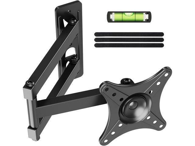 Full Motion TV Monitor Wall Mount Bracket for Most 13-32 Inch LED LCD Flat Curved Screen, 360° Rotation Swivel Tilt ExtensionAdjustable...