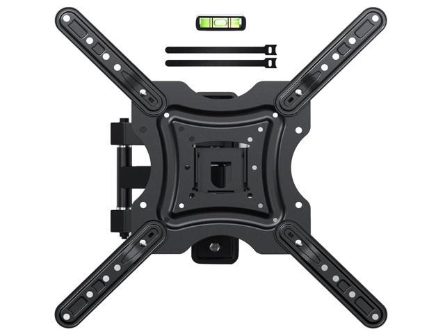 Full Motion TV Wall Mount, TV Mount for 26-55 inch LED TVs Monitors, Tv Brackets for Wall Mount with VESA 400x400mm up to 77lbs, Swivel Tilt...