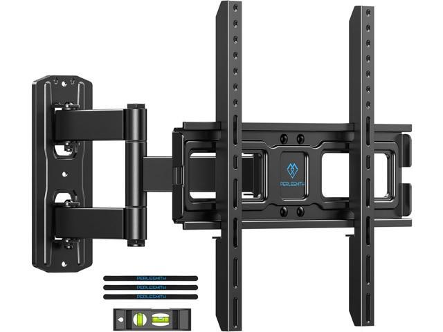 PERLESMITH Corner TV Wall Mount for 26-32 55 65 inch TVs up to 70 lbs, Full Motion TV Mount Bracket with Swivel, Tilt, Level Adjustment, Wall Mount...