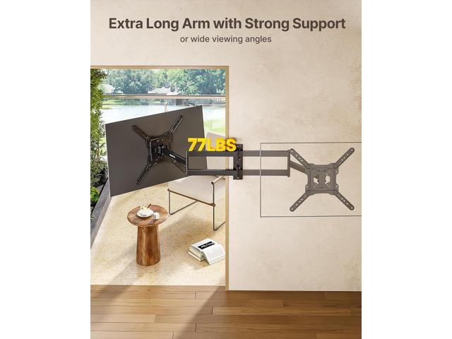 monTEK Long Arm TV Wall Mount for Most 23-65 Inch TVs, 29 Inch Long Extension TV Mount Swivel and Tilt, Full Motion Wall Mount Tv Bracket Fit Max...