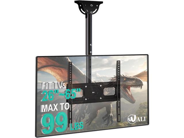 WALI Ceiling TV Mount for 26-65 inch, Full Motion Ceiling TV Bracket Fits Most LED, LCD, OLED 4K Flat Screen TVs, up to 99lbs, Mounting Holes...