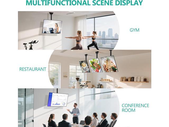 WALI Ceiling TV Mount for 26-65 inch, Full Motion Ceiling TV Bracket Fits Most LED, LCD, OLED 4K Flat Screen TVs, up to 99lbs, Mounting Holes...