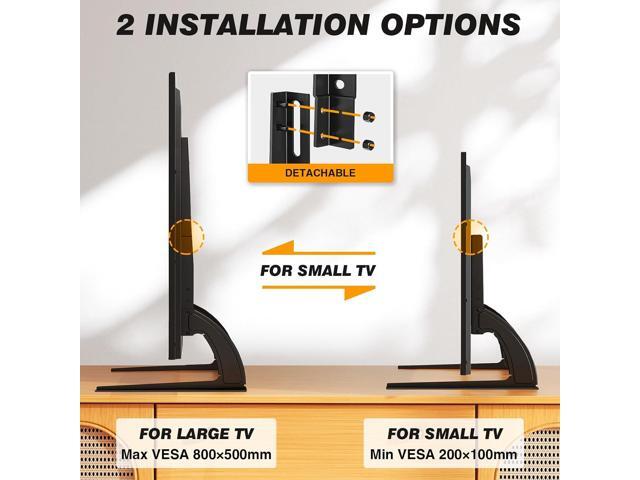5Rcom TV Stand Mount, Universal TV Stand Tabletop for 22 to 65 inch Plasma LCD LED Flat Screen TVs, Strong TV Legs Holds up to 88lbs, Height...