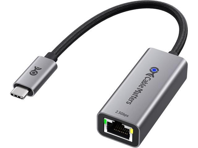 Cable Matters USB C to 2.5Gb Ethernet Adapter, 2.5 Gigabit Network Speed, USB C to Ethernet Adapter Compatible with USB4, Thunderbolt 4/5, Plug &...