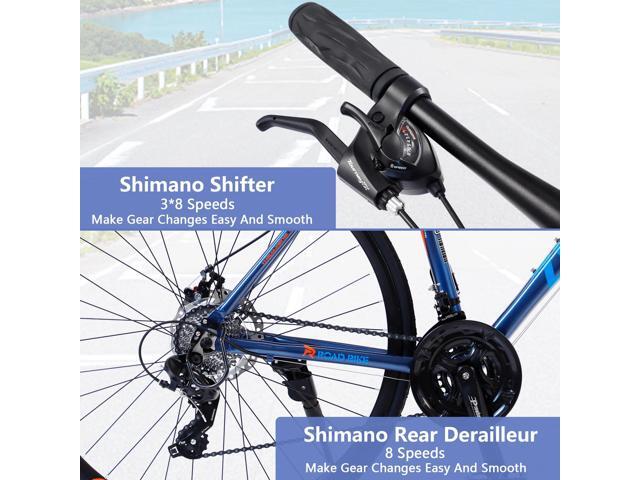 24 Speed Hybrid bike Disc Brake 700C Road Bike For men women's City Bicycle