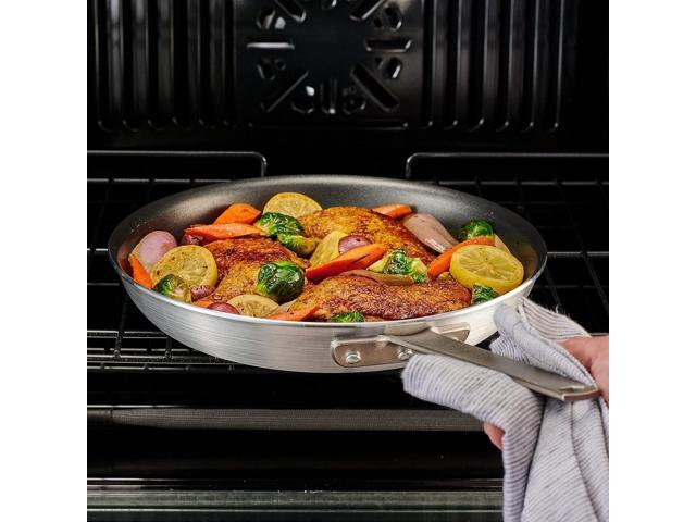 Tramontina Professional 12-Inch Non Stick Large Frying Pan, Heavy-Gauge Aluminum Skillet with Reinforced Nonstick Coating, Red Handle, Dishwasher...