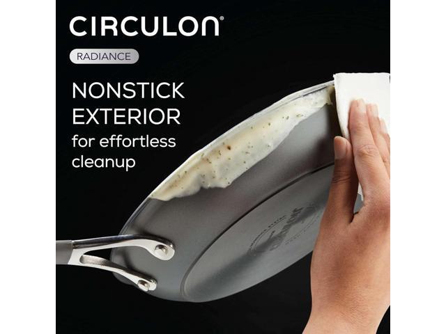 Circulon 83905 Radiance [hard anodized] Nonstick Frying pan set / Skillet Set - 8.5 Inch and 10 Inch, Gray