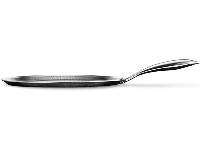 HexClad Hybrid Nonstick 12-Inch Griddle Pan, Stay-Cool Handle, Dishwasher-Friendly, Oven-Safe Up to 900°F, Induction Ready, Compatible with All...