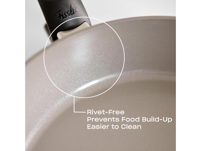 Fissler Ceratal Comfort Ceramic 10.2 Inch Non-Stick Frying Pan, Warm Grey, Made without PFAS