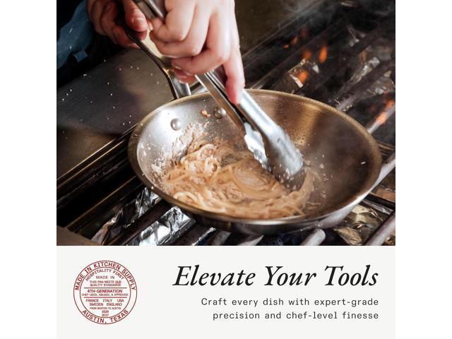 Made In Cookware - 10-Inch Stainless Steel Frying Pan - 5 Ply Stainless Clad - Professional Cookware - Crafted in Italy - Induction Compatible