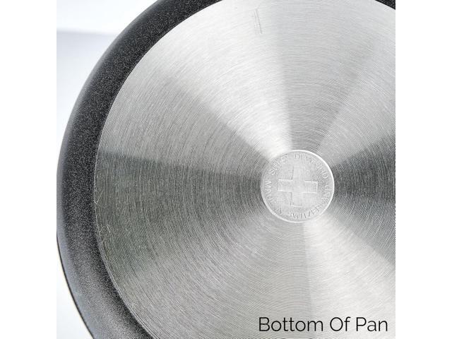 Swiss Diamond Frying Pans Nonstick with Lid, Features Nonstick Diamond Coated Aluminum Skillets and Oven Safe Frying Pans with Lids, Cover...