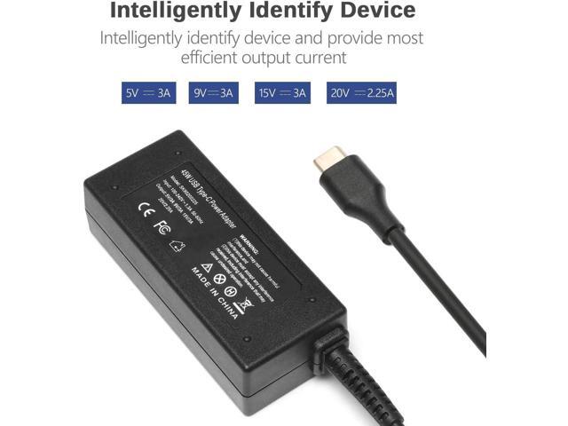 SOLICE 45w USB C Charger Compatible with HP Chromebook 11 11A 13 14 14A G5 X360, 14 ca061dx, 14 ca020nr, 14 ca060nr, 14 ca043cl, 14 ca052wm, 14...