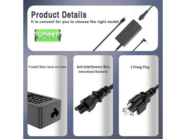 65W Laptop Charger Compatible with HP Elitebook 840 850 845 830 820 G3 G4 G5 G7 G8 G9 ProBook, Envy, Pavilion, Spectre, Stream, Notebook 15 Smart...
