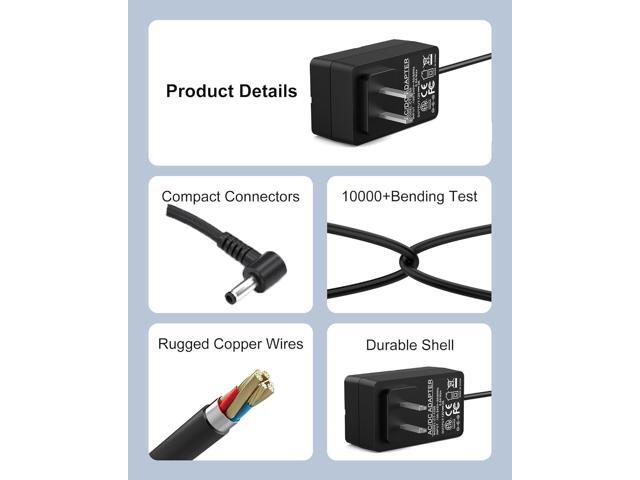 12V2A Replacement for Gateway Laptop Charger Compatible with GWTC116-2 GWTN156-11 GWTN116-1 GWNC21524 GWTC116-1 GWTN116-3 GWTN141-1 GWTN141-5 EVOO...