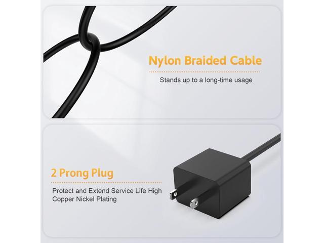 Surface Pro Charger 65W, Surface Charger Compatible with Microsoft Surface Pro 11, 10, 9, 8, 7+, 7, 6, 5, 4, 3, X, Windows Surface Laptop 6, 5, 4,...