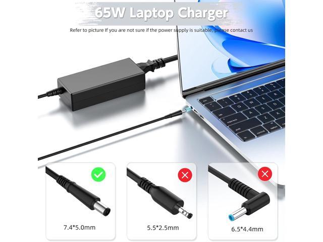 ROLADA 65W Laptop Charger Compatible with HP 2000 2000-2B19WM, 2000-2D19WM, 2000-2C29WM, 2000-2D49WM; Power Adapter Replacement for Pavilion DV7...