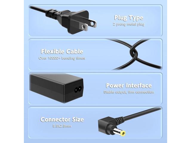 65W Laptop Charger Compatible with Toshiba Satellite C55 C55D C55T C55DT C655 C655D C675 C75D C855 C875 C875D; PA3714U-1ACA PA3822U-1ACA...