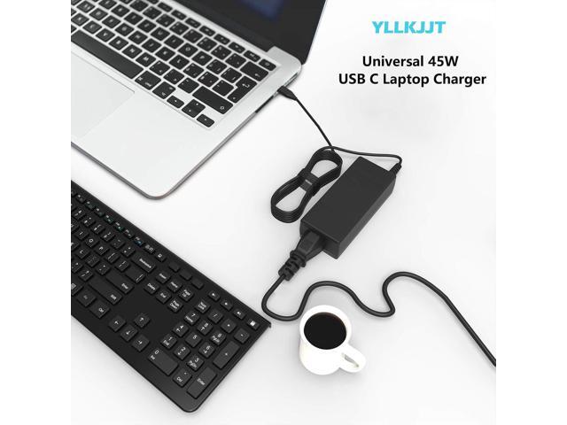 Universal 45W USB C Charger Compatible with HP ChromeBook x360 11A G8 EE/ 11MK G9 EE Lenovo Acer Fast Charging Cord AC USB-C Power Adapter