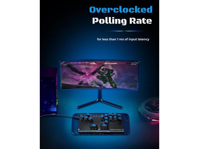 Sehawei Haute42 16Key All-Button Arcade Controller Gamerfinger with Turbo Functions,Arcade Stick Street Fight Mini Plus Controller for...