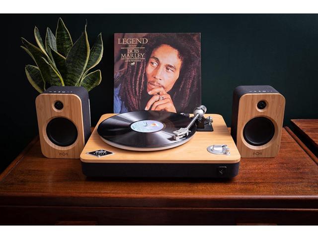 House of Marley Get Together Duo, Powerful Bookshelf Speakers with Wireless Bluetooth Connectivity and Sustainable Materials