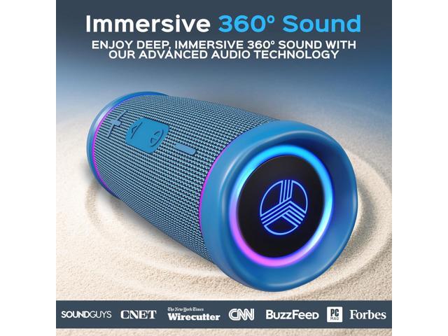 TREBLAB HD77 - Portable Bluetooth Speaker - Powerful 360° Sound, 30W Audio with Impactful Bass, 20H Battery, IPX6 Waterproof, Shockproof, TWS...