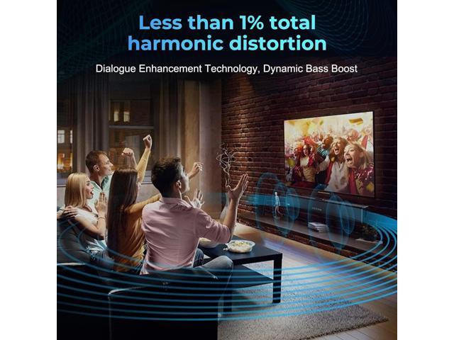 OXS S3 Sound Bars for TV, Home Theater Audio with Dynamic Bass, 3D Surround Sound System TV Sound Bar, TV Speakers, Bluetooth...
