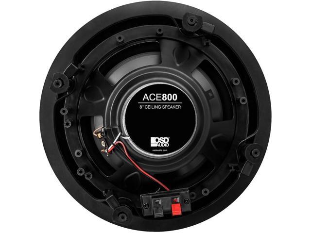 OSD 8' in Ceiling Speaker Pair 120W, Trimless Magnetic Grille, Pivoting Tweeter, Paintable Grille ACE800