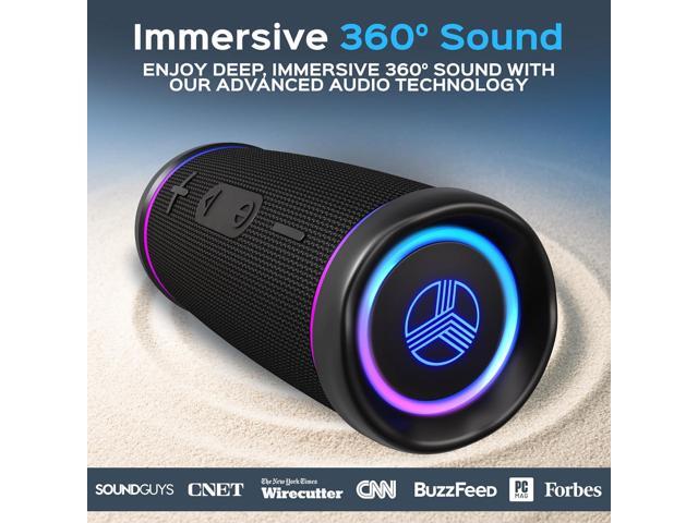 TREBLAB HD77 Bluetooth Speaker - Powerful 360° Sound with Impactful Bass, 30W Portable Wireless Audio, 20H Battery, IPX7 Waterproof, TWS Stereo,...
