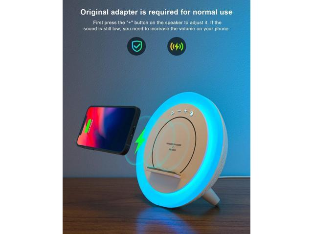 Bluetooth Speaker Night Lightsr,Wireless Charging Modern Speaker,Best Teenage Birthday Gift Ideas Tween Girls Gifts/Please use The Original...