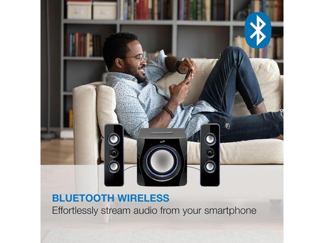 iLive Surround Durable Bluetooth Speaker, Set of 3, Black (iHB23B)