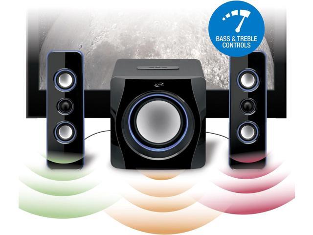 iLive Surround Durable Bluetooth Speaker, Set of 3, Black (iHB23B)