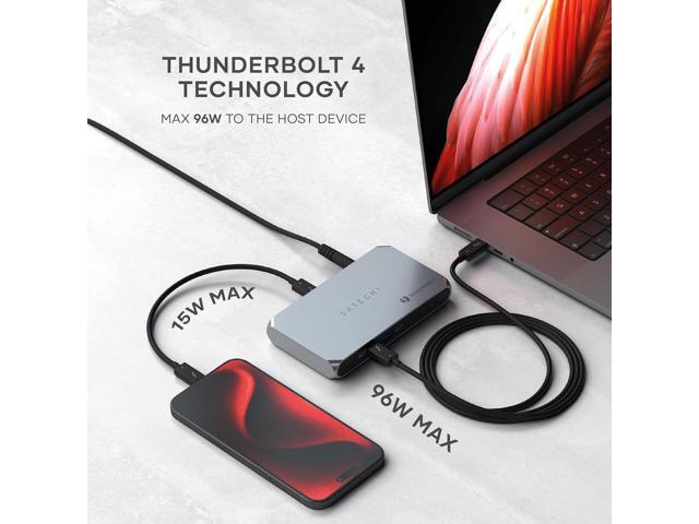Satechi Thunderbolt 4 Dock Slim Hub Pro, USB C 100W Charging, Single 8K or Dual 4K Display, 4 Thunderbolt 4 Ports, USB 3.2 Gen2, for Mac/Windows,...