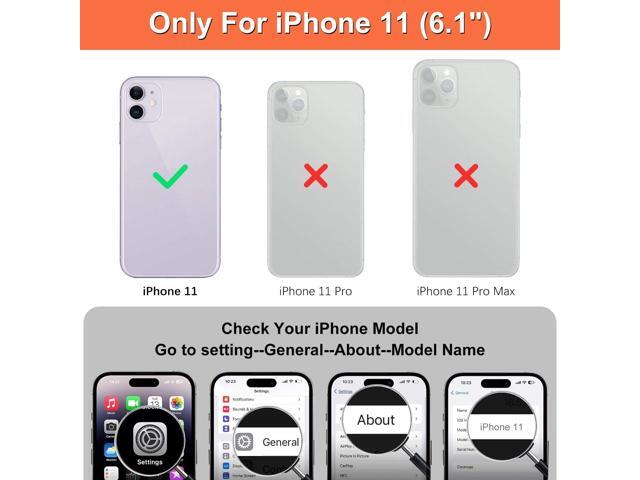 iCoverCase Compatible with iPhone 11 Case with Card Holder, Wallet Phone Case for Women Men RFID Blocking PU Leather Protective Case 6.1 Inch...