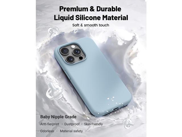 OTOFLY Compatible with iPhone 15 Pro Max Case,[Silky and Soft Touch Series] Premium Soft Liquid Silicone Rubber Full-Body Protective Bumper Case...