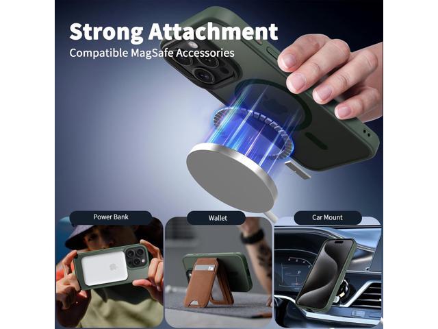 CACOE Magnetic Case for iPhone 15 Pro Max 2023 6.7 inch-Compatible with MagSafe & Magnetic Car Phone Mount,Anti-Fingerprint TPU Thin Phone Cases...