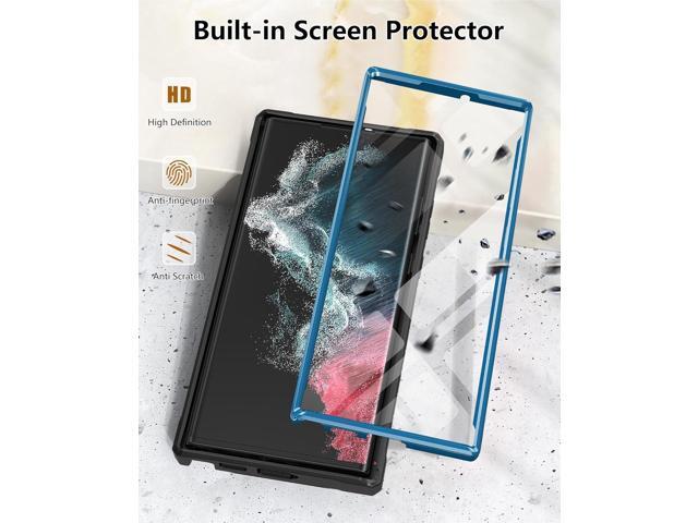 FNTCASE for Samsung Galaxy S22 Ultra Case: Built-in Screen Protector & Kickstand Full-Body Dual Layer Rugged Military Grade Shockproof Protection...