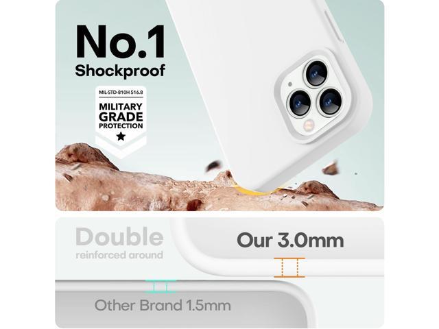 LOVE 3000 Compatible with iPhone 12 Pro Max Phone Case Thickening Liquid Silicone Anti-Scratch Microfiber Lining Full-Body Duty Heavy...