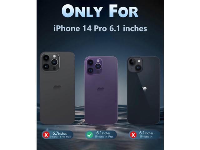 FNTCASE for iPhone 14 Pro Case: for iPhone 13 Pro Case Clear Magnetic Drop Protective Slim Cases Transparent Shockproof Thin Anti-Yellowing Cover...