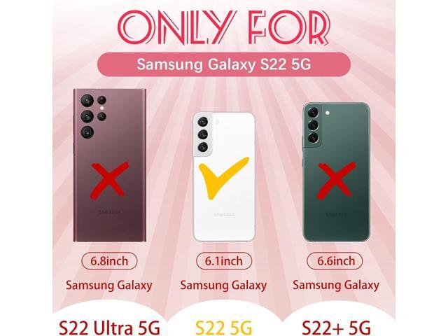 for Samsung Galaxy S22 Case - Women Cute Girls Phone Cover Cool Aesthetic Unique Design Teen Kawaii Strawberry Heavy Duty Protective Hard...