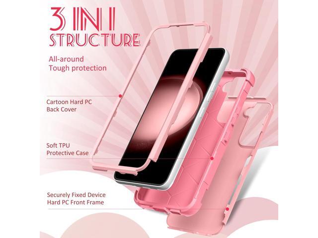 for Samsung Galaxy S22 Case - Women Cute Girls Phone Cover Cool Aesthetic Unique Design Teen Kawaii Strawberry Heavy Duty Protective Hard...