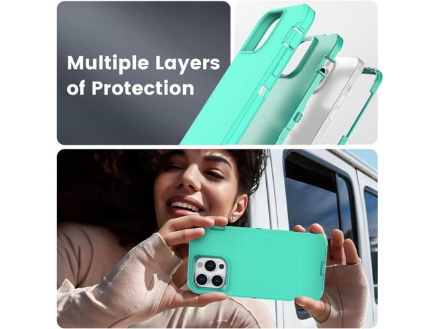 for iPhone 15 Pro Max Case, Dual Layer Shockproof Full Body Cover Military Grade Drop Protection Heavy Duty Protective Phone Case for Apple iPhone...